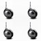 Service Caster 3 Inch Bright Chrome Soft Tread Ball Caster - Grip Neck Stem - SCC, 4PK SCC-GN01S30-DCR-BC-4 - alternate 1